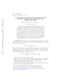 On the Large Deviation Rate Function for the Empirical Measures Of