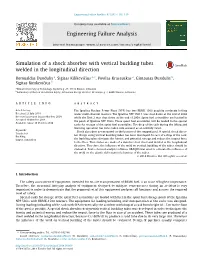 Simulation of a Shock Absorber with Vertical Buckling Tubes Welded In