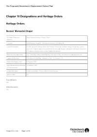 Chapter 10 Designations and Heritage Orders