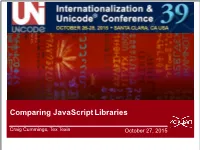 Comparing Javascript Libraries