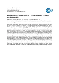 Interior Dynamics of Super-Earth 55 Cancri E Constrained by General Circulation Models