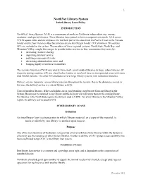 Northnet Library System Interlibrary Loan Policy