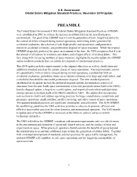 Orbital Debris Mitigation Standard Practices (ODMSP) Were Established in 2001 to Address the Increase in Orbital Debris in the Near-Earth Space Environment