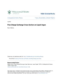 Pion Charge Exchange Cross Section on Liquid Argon