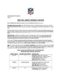 2021 Nfl Draft Round 1 Notes