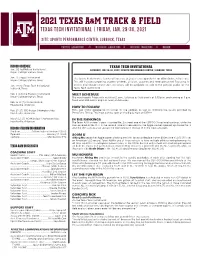 2021 Texas A&M Track & Field
