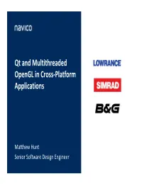 Qt and Multithreaded Opengl in Cross-Platform Applications