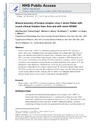 Shared Ancestry of Herpes Simplex Virus 1 Strain Patton with Recent Clinical Isolates from Asia and with Strain KOS63