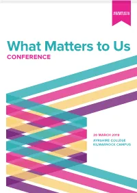 What Matters to Us 2019 Programme