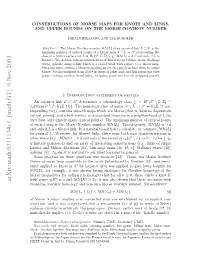Arxiv:Math/0311134V1 [Math.GT] 9 Nov 2003 N Nyif Only and O General for Fsc a Stemrenvkvnumber Cr Morse–Novikov of the Number Is Minimum Map the a Points)