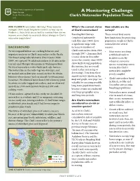 Clark's Nutcracker Factsheet 6: Population Trends