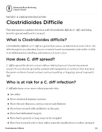 Clostridioides Difficile