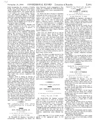 CONGRESSIONAL RECORD— Extensions Of