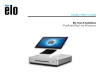 DEVELOPER's GUIDE Elo Touch Solutions Paypoint Plus® For