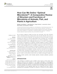 How Can We Define “Optimal Microbiota?”