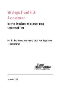 Strategic Flood Risk Assessment: Interim Supplement Incorporating Sequential Test