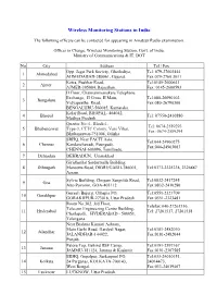 Wireless Monitoring Stations in India