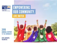 2016 Annual Report to the Community