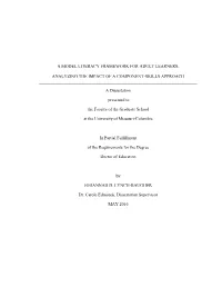A Model Literacy Framework for Adult Learners