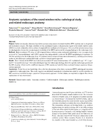 Anatomic Variations of the Round Window Niche: Radiological Study and Related Endoscopic Anatomy