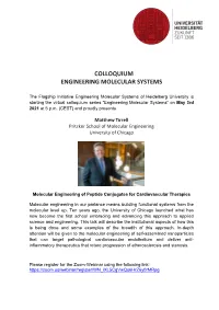 Colloquium Engineering Molecular Systems