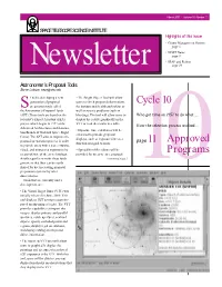 Cycle 10 Approved Programs
