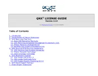 Table of Contents