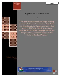 1. Report of the Technical Expert