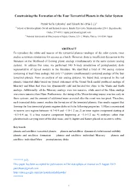 Constraining the Formation of the Four Terrestrial Planets in the Solar System