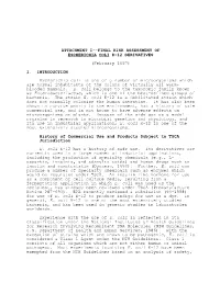 Final Risk Assessment of Escherichia Coli K-12 Derivatives (PDF)