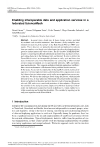 Enabling Interoperable Data and Application Services in a Federated Sciencemesh