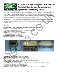 RSE Retrofit Guide