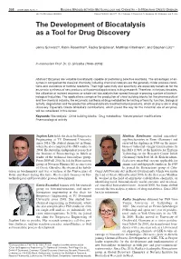 The Development of Biocatalysis As a Tool for Drug Discovery