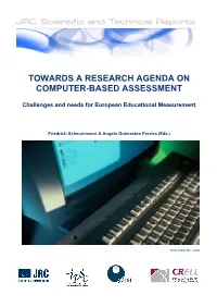 Towards a Research Agenda on Computer-Based