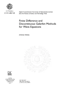 Finite Difference and Discontinuous Galerkin Methods for Wave Equations