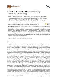 Spinels in Meteorites: Observation Using Mössbauer Spectroscopy