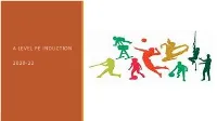 A Level PE 2020-22