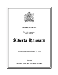 Alberta Hansard
