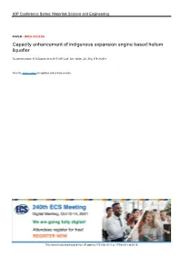 Capacity Enhancement of Indigenous Expansion Engine Based Helium Liquefier