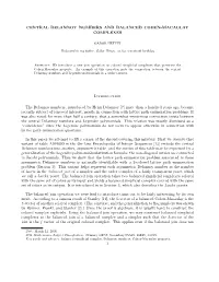 Central Delannoy Numbers and Balanced Cohen-Macaulay Complexes