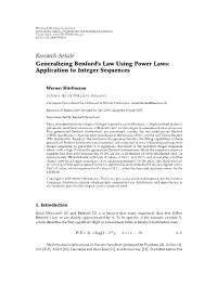 Generalizing Benford's Law Using Power Laws