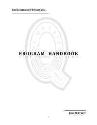 Program Handbook