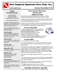 Summer 2014 Newsletter