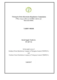 Tariff Order 2017-18