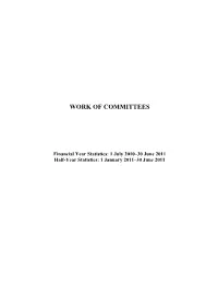 Work of Committees