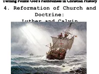 Calvin and the Reformation