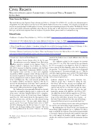 Civil Rights Misconceptions About Ledbetter V