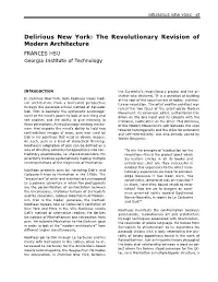 Delirious New York: the Revolutionary Revision of Modern Architecture FRANCES HSU Georgia Institute of Technology