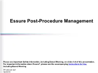 Essure Post-Procedure Management