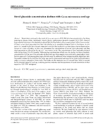 Steryl Glucoside Concentration Declines with Cycas Micronesica Seed Age